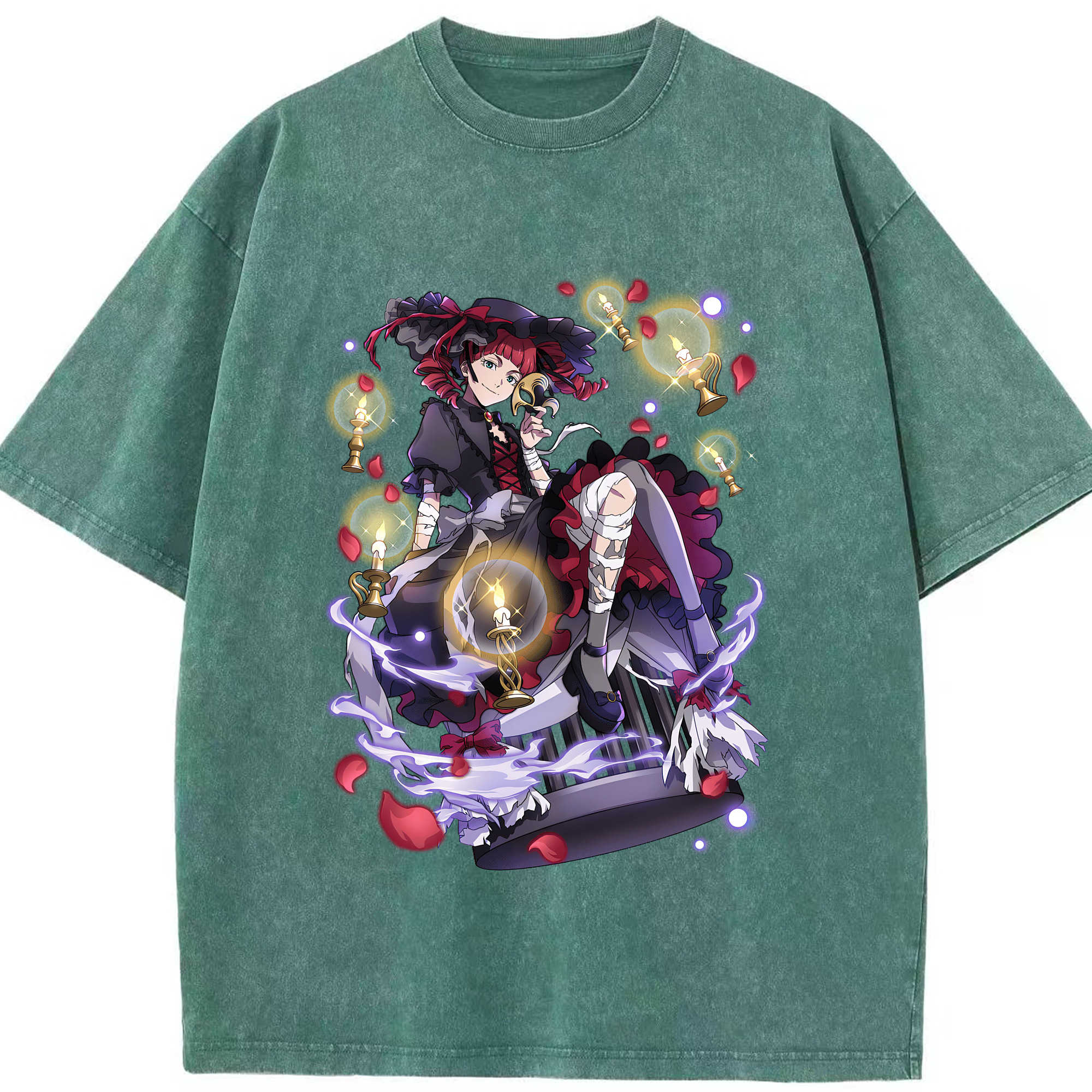 （画像用） 文豪ストレイドッグス Bungo Stray Dogs 綿100% ヴィンテージ風 半袖Tシャツ（フロントプリント）